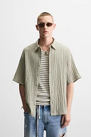 JACQUARD WRINKLE EFFECT SHIRT