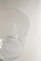 CRYSTALLINE TUMBLER WITH THICK BASE