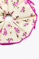 CONTRAST FLORAL MAXI SCRUNCHIE