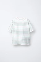 THREE-PACK OF STRIPED AND PLAIN T-SHIRTS