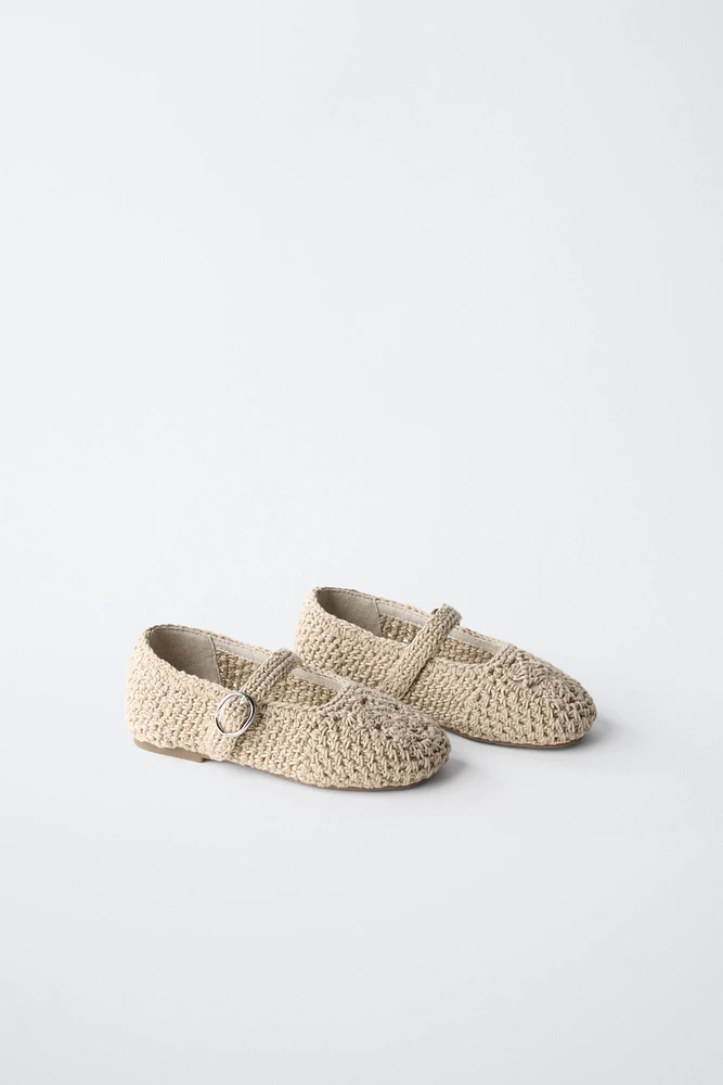 ZARA TIMELESS - CROCHET BALLET FLATS
