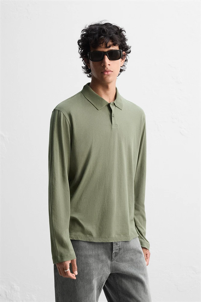 LIGHTWEIGHT COTTON POLO SHIRT