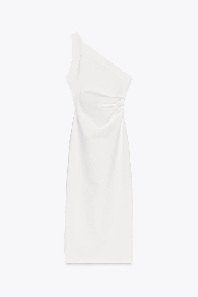 ASYMMETRIC MIDI DRESS