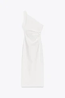 ASYMMETRIC MIDI DRESS