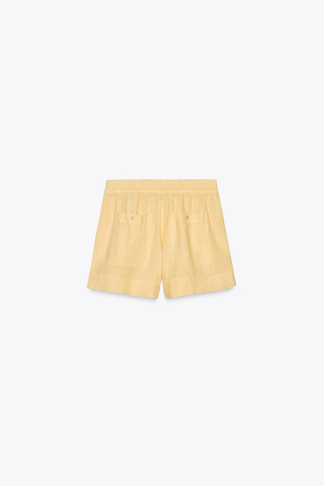 100% LINEN SHORTS ZW COLLECTION