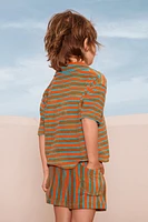 CHEMISE POLO EN TISSU ÉPONGE À RAYURES ÉDITION LIMITÉE