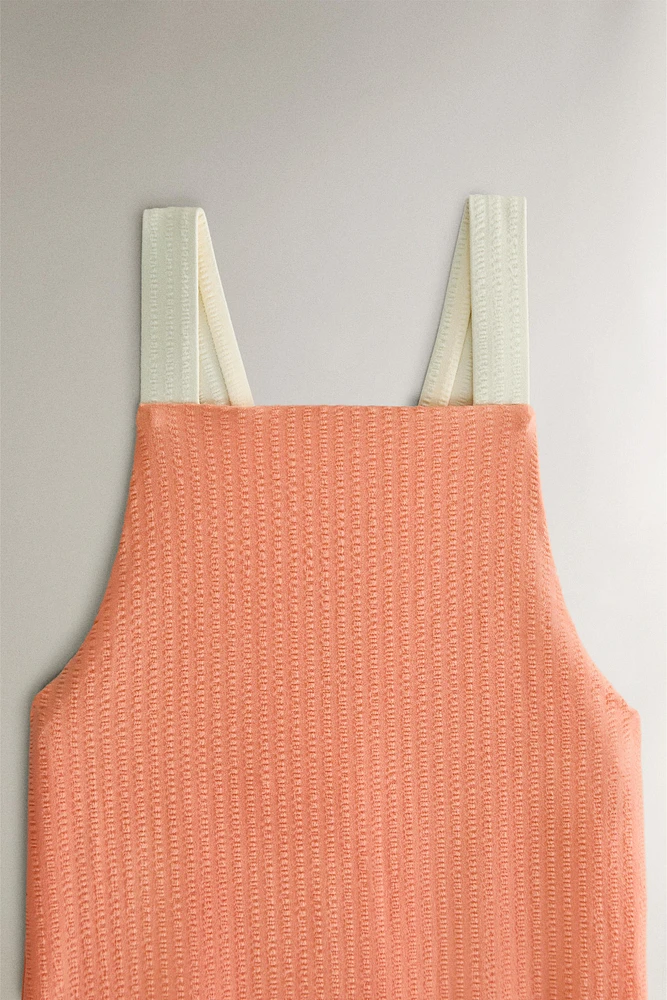 MAILLOT DE BAIN PLAGE ENFANT COULEUR CONTRASTANTE