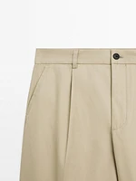 Relaxed-fit trousers with dart detail