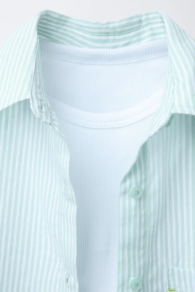 OXFORD SHIRT AND RIB T-SHIRT PACK