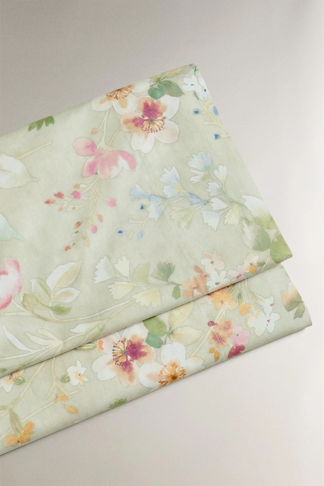 DRAP DE DESSUS IMPRIMÉ FLORAL