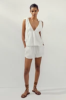 TOP À LACETS