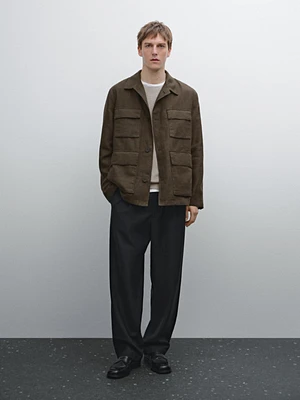 100% linen jacket with pockets