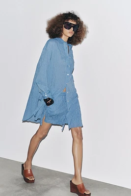 ZW COLLECTION LONG STRIPED SHIRT