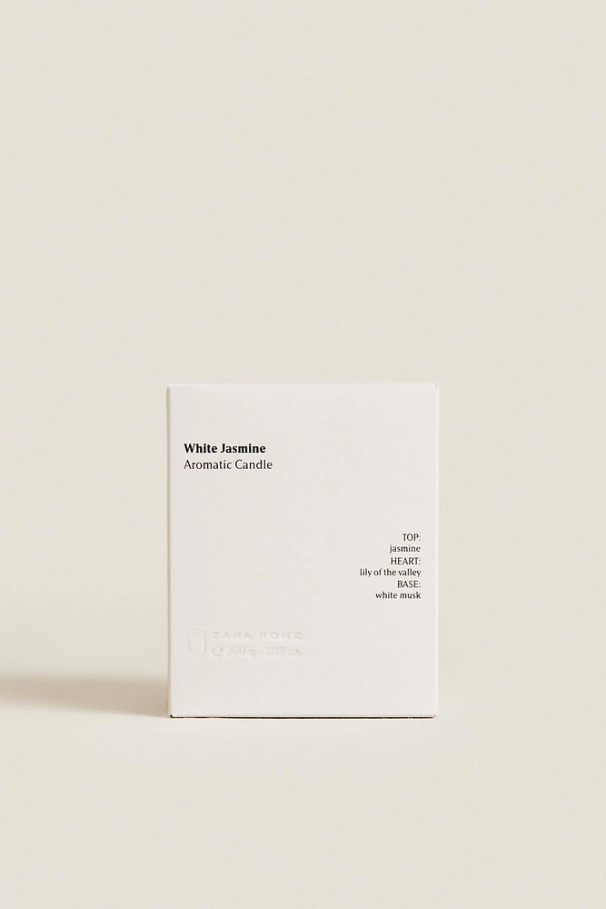 G) WHITE JASMINE SCENTED CANDLE
