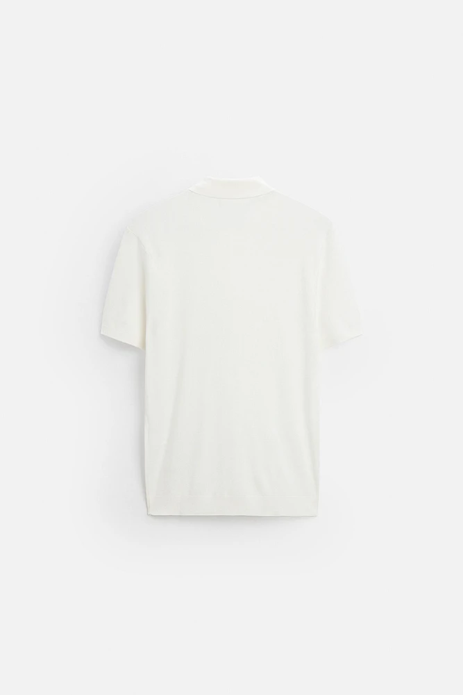 POLO EN MAILLE MÉLANGE VISCOSE