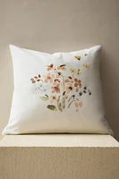 FLORAL PRINT THROW PILLOW COVER