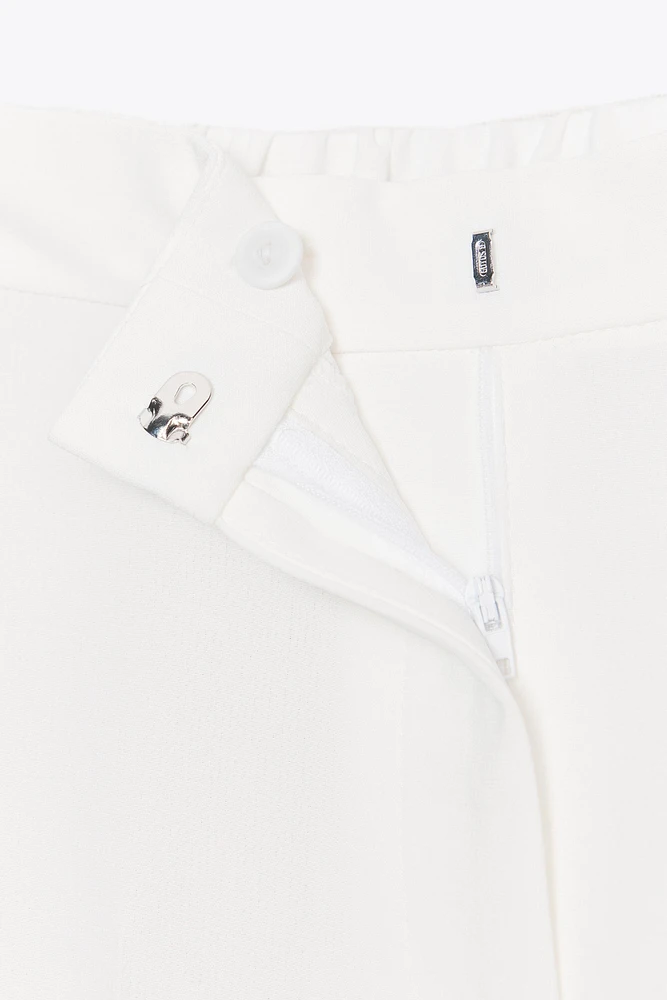 WIDE LEG ELASTIC WAIST PANTS