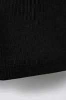 RIB-KNIT BIKE SHORTS