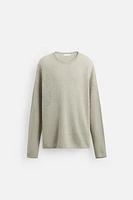 RELAXED FIT TEXTURED SWEATER