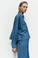 CHEMISE À POCHES PLAQUÉES