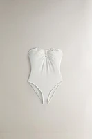 MAILLOT DE BAIN PLAGE DÉCOLLETÉ CŒUR