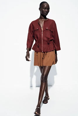 LINEN SAFARI JACKET