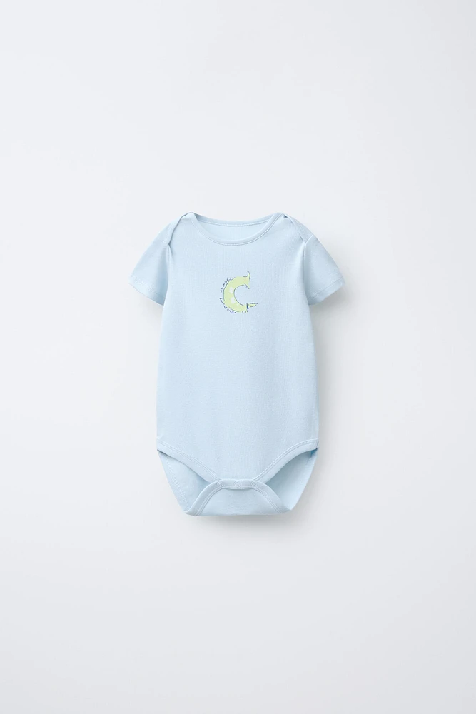 FIVE-PACK OF PUPPY BODYSUITS
