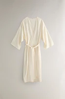 SOLID SATEEN ROBE