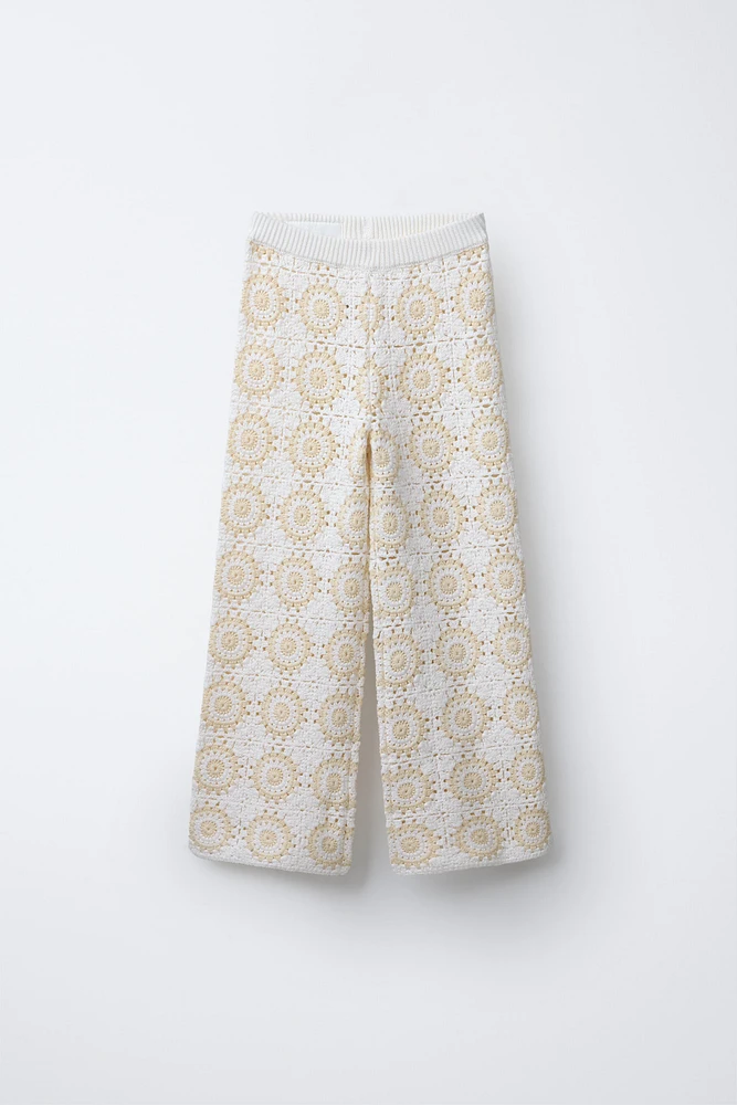 CROCHET KNIT PANTS
