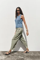 PANTALON DE JOGGING AVEC LIN