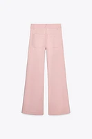 FULL LENGTH ZW COLLECTION STRAIGHT LEG JEANS WITH A HIGH WAIST