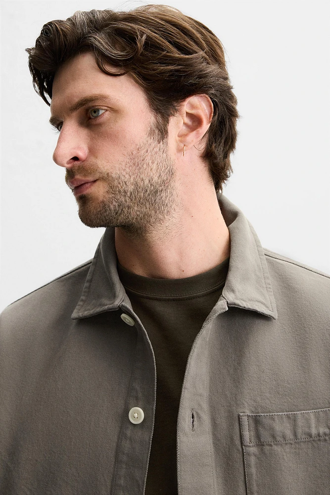 BOXY FIT DENIM OVERSHIRT