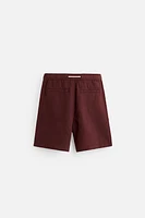 LINEN-COTTON SHORTS