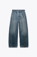 TRF MID WAIST BAGGY BALLOON JEANS