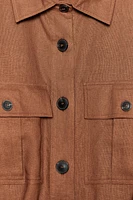 LINEN SAFARI SHIRT