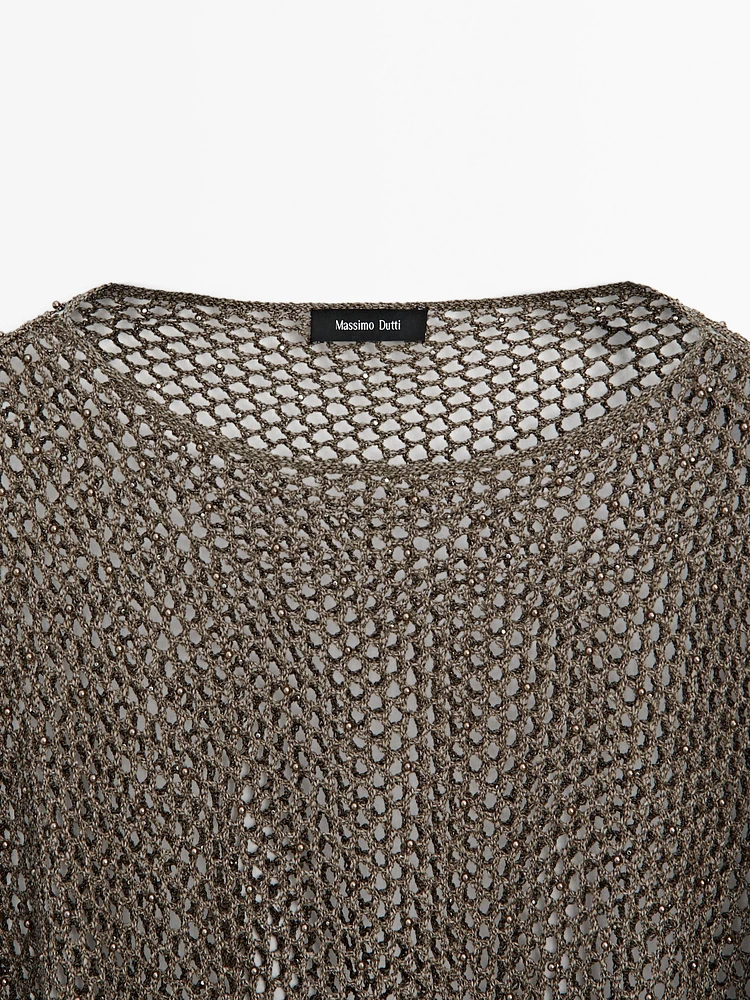 Short cutwork cape