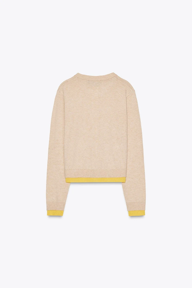 COMBINATION KNIT JACKET
