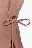 FLOWY WRAP VEST TOP