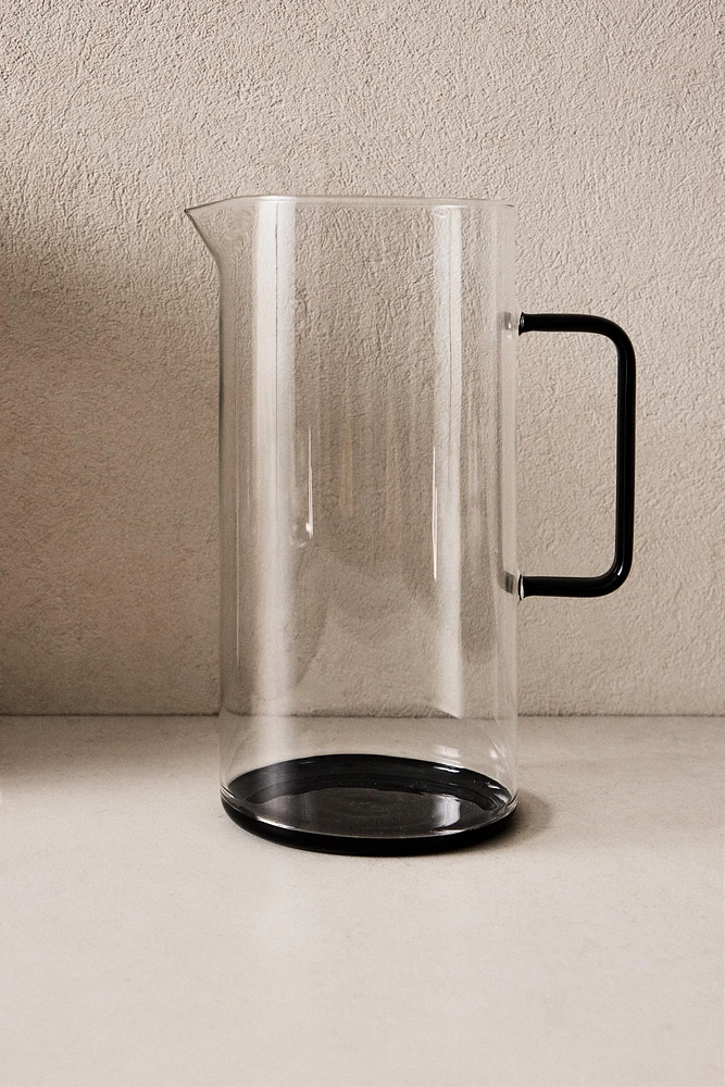 CONTRAST BOROSILICATE GLASS PITCHER