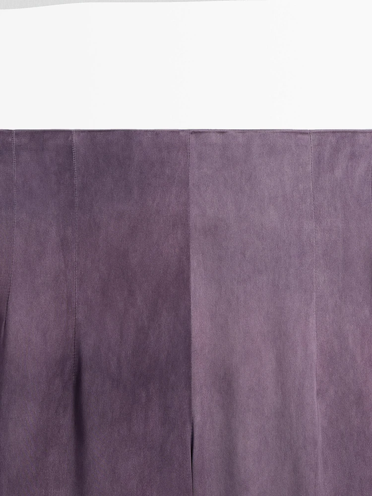 Flowing flared satin trousers