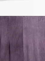 Flowing flared satin trousers