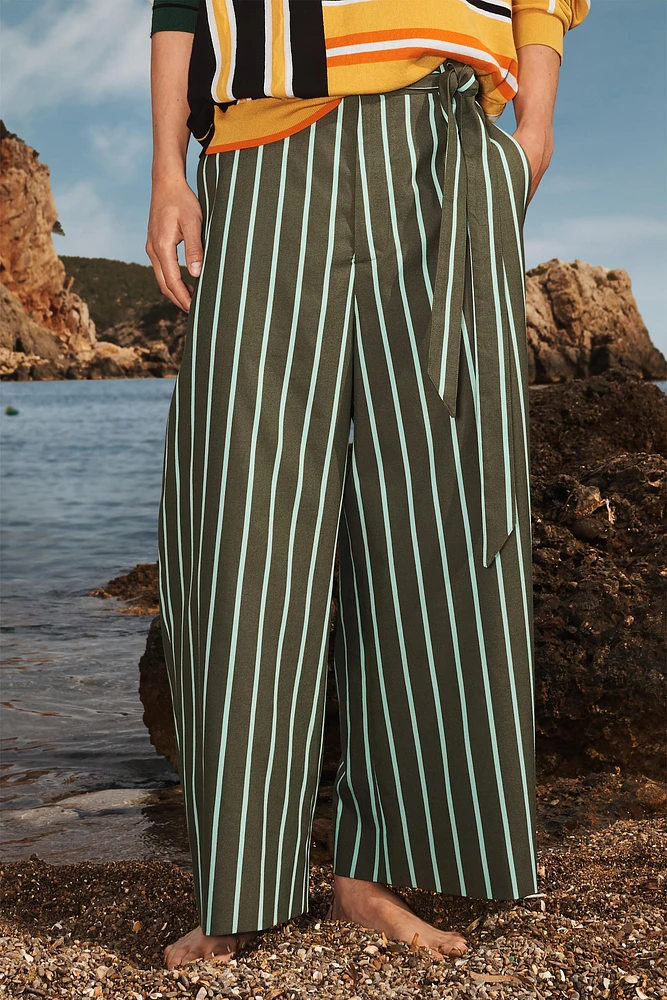 PANTALON COUPE LARGE RAYURES ÉDITION LIMITÉE
