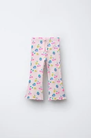 LEGGING FLARE CÔTELÉ IMPRIMÉ