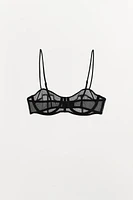 MESH UNDERWIRE BRA
