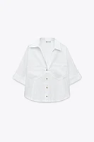 CHEMISE COURTE EN LIN