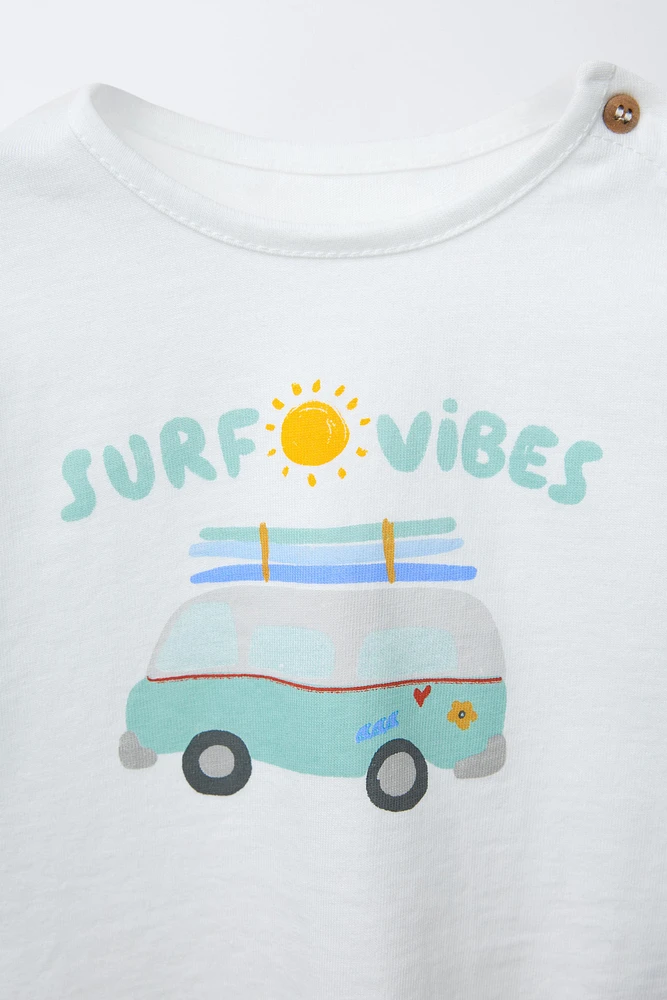 T-SHIRT IMPRIMÉ SURF