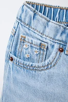MOM FIT DENIM SHORTS
