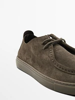 Soft moc toe shoes