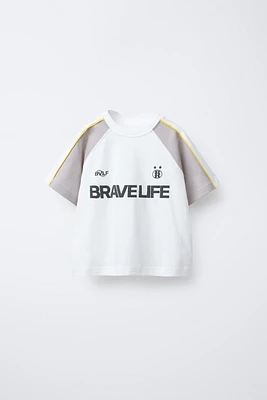 TEXT RAGLAN T-SHIRT