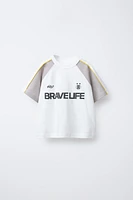 TEXT RAGLAN T-SHIRT